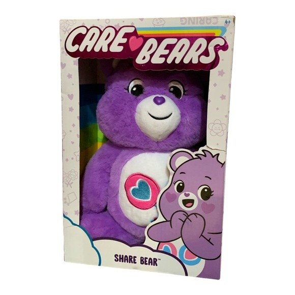 Care Bears Other - Care Bears 14" Cozy Share Bear Plush 2021 Stuffed Animal New In Box Toy Gift